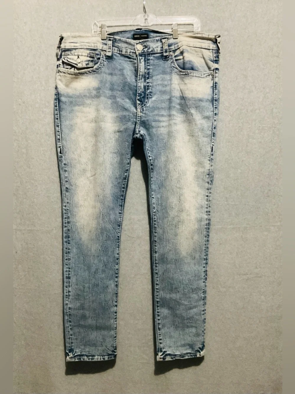 True Religion Rocco Relaxed Skinny Jeans in Light Blue Sz 40